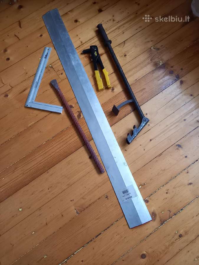 Betono lyginimo liniuotės, kniedik.laužt.kiti įran