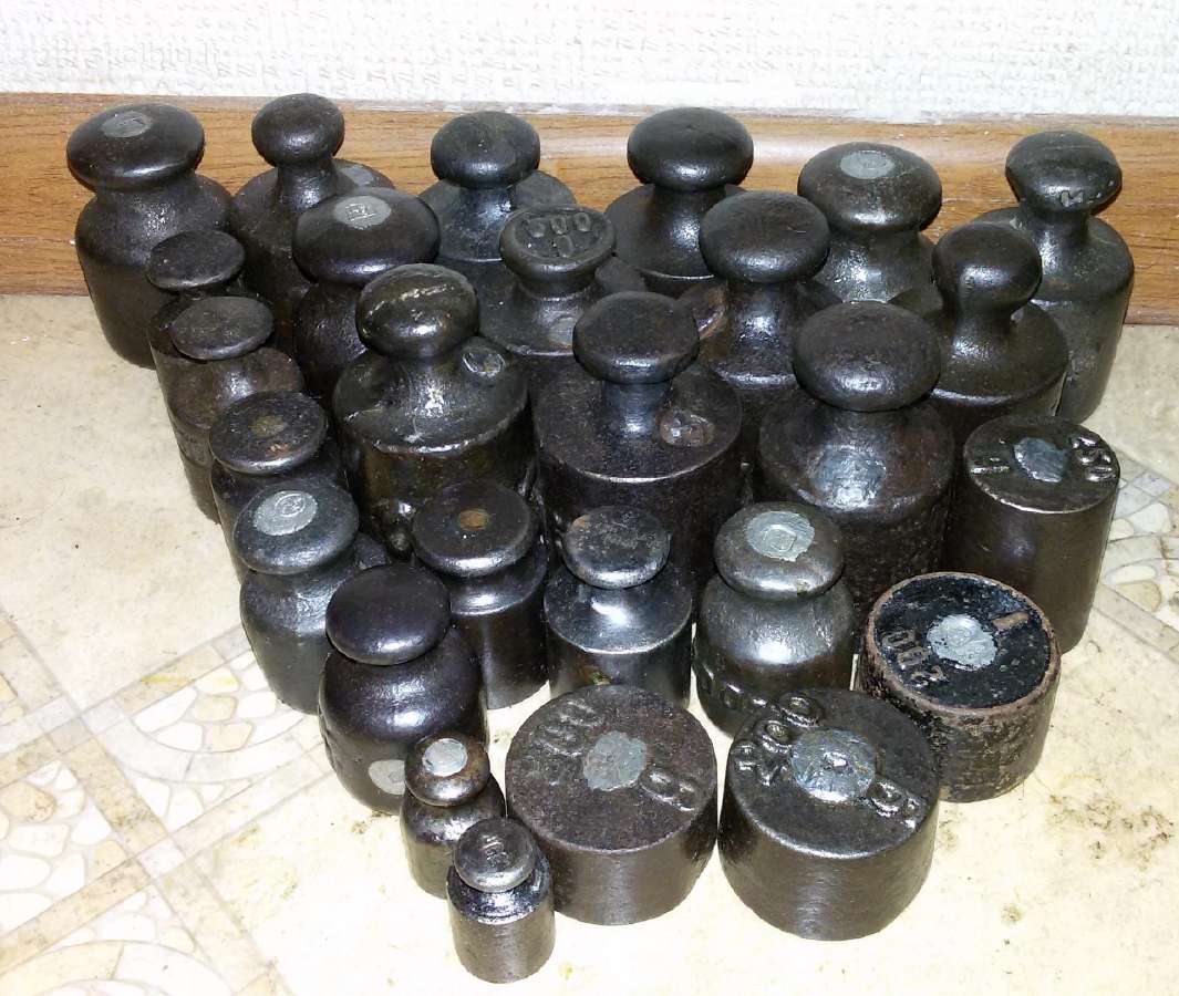 Senoviniai metaliniai svareliai iki 5 kg
