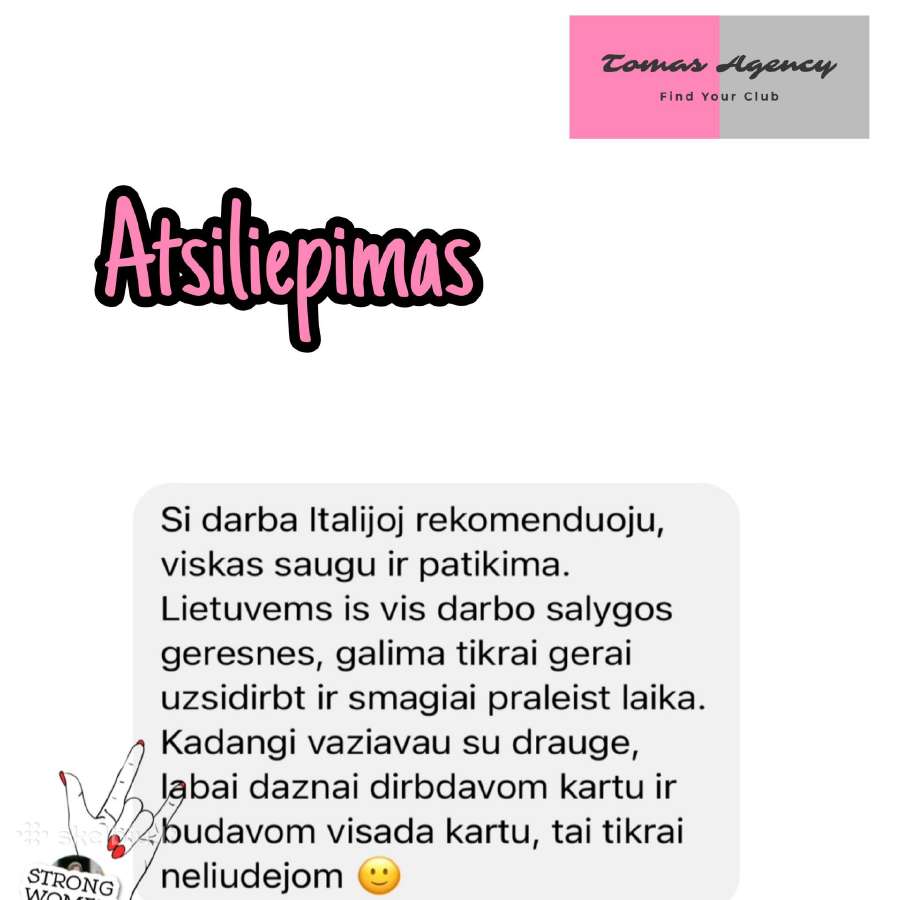 Darbas įvaizdžio merginoms klubuose Italijoje! - nuotraukos Nr. 8