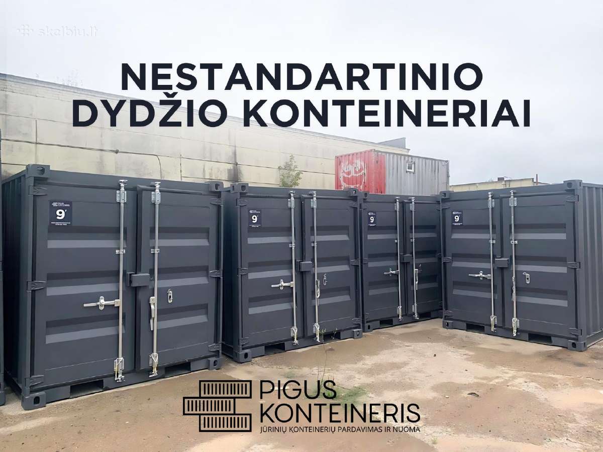 Konteineriai 7, 8, 9, 10 pėdų Jūrinis Konteineris