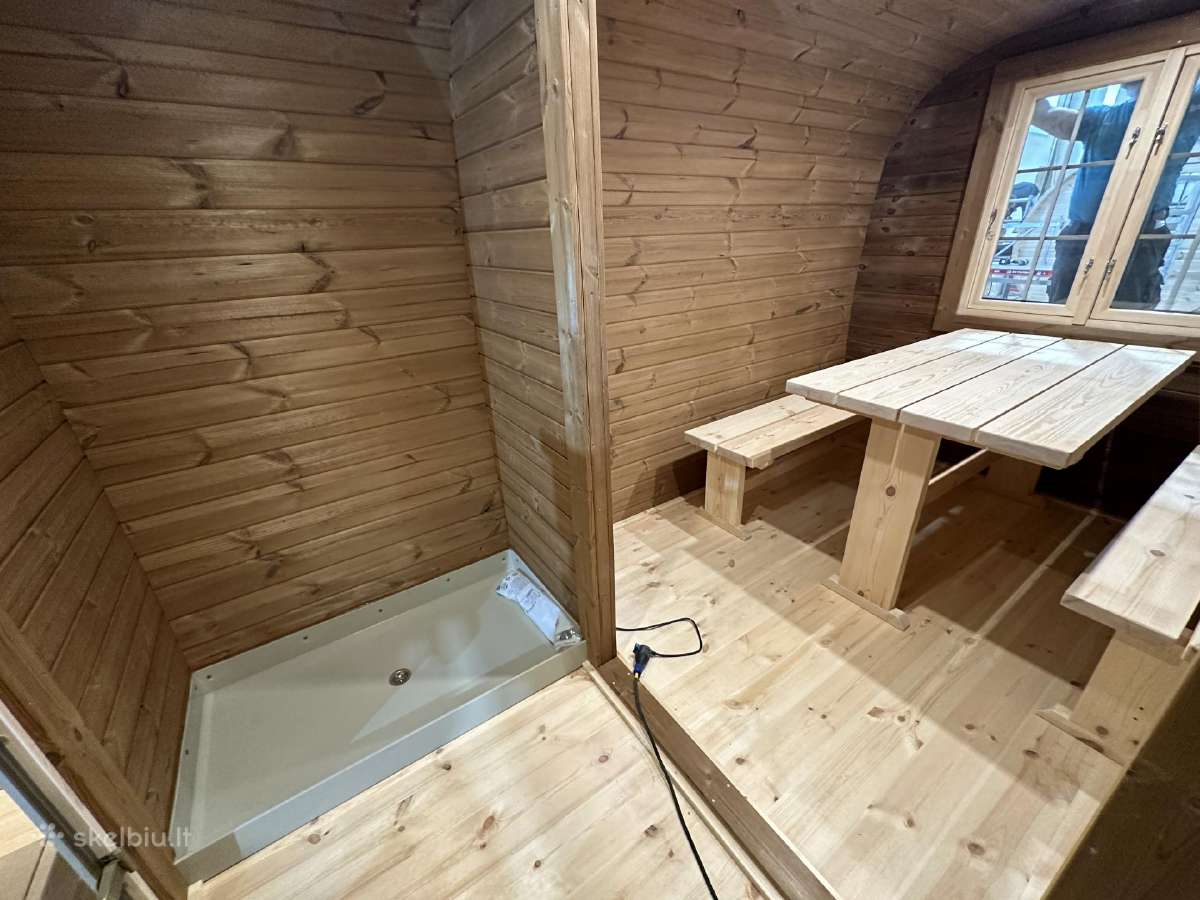 Lauko pirtis- kvadratinė sauna 6m ilgio - nuotraukos Nr. 21