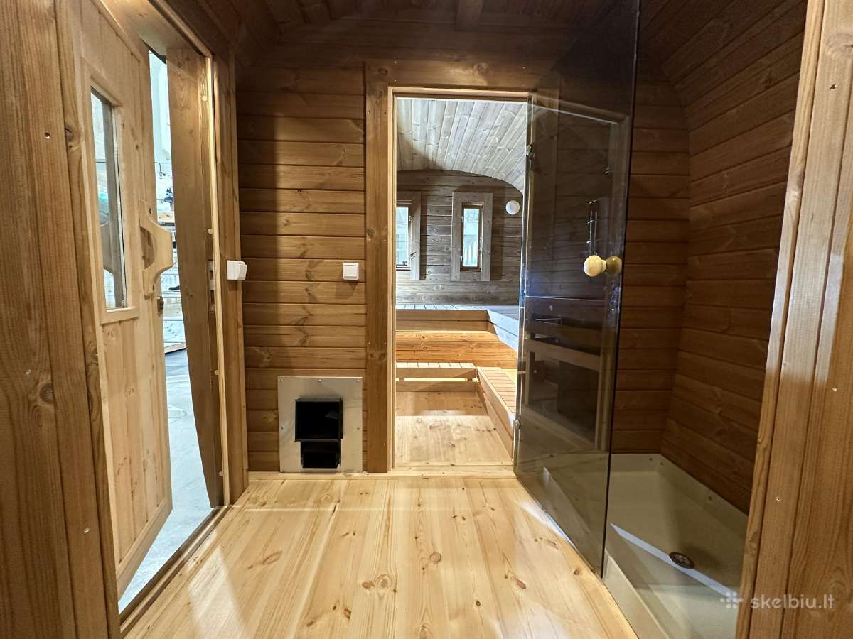Lauko pirtis- kvadratinė sauna 6m ilgio - nuotraukos Nr. 22
