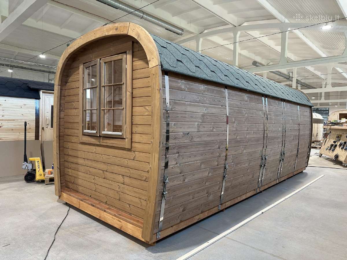 Lauko pirtis- kvadratinė sauna 6m ilgio - nuotraukos Nr. 23