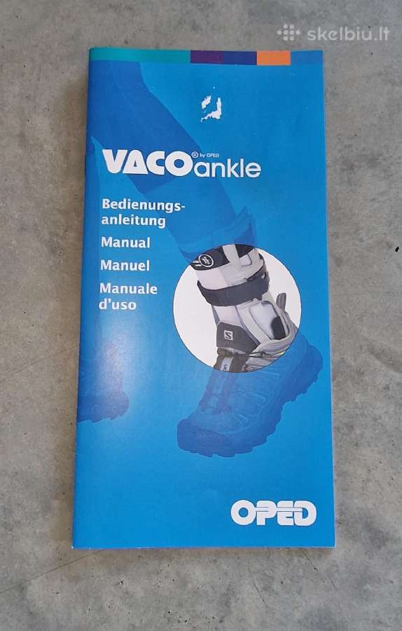 Vacoankle kulkšnies įtvaras aktyviam laisvalaikiui