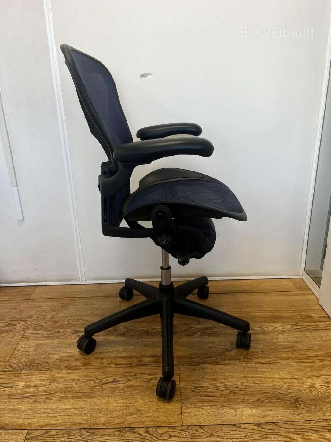 Herman Miller Aeron biuro kėdė mėlyna - nuotraukos Nr. 4