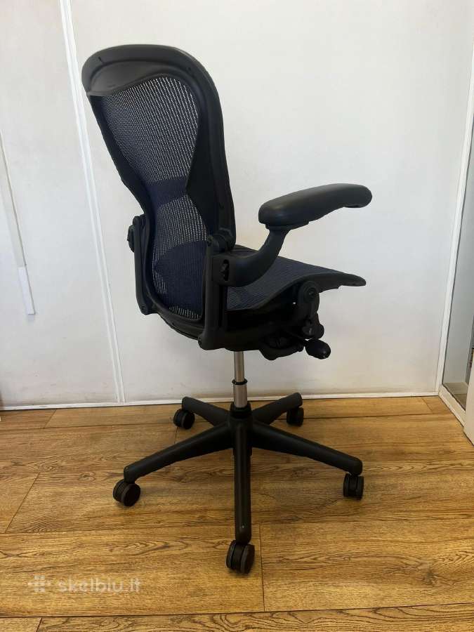 Herman Miller Aeron biuro kėdė mėlyna - nuotraukos Nr. 5