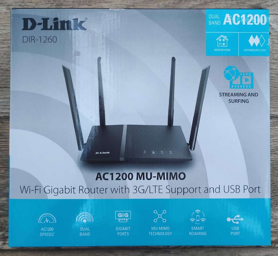 Dir 1260 gigabitinis router, lte palaikimas - Skelbiu.lt