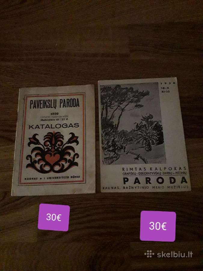 Seni įvairių dailininkų darbų ir parodų katalogai. - nuotraukos Nr. 5