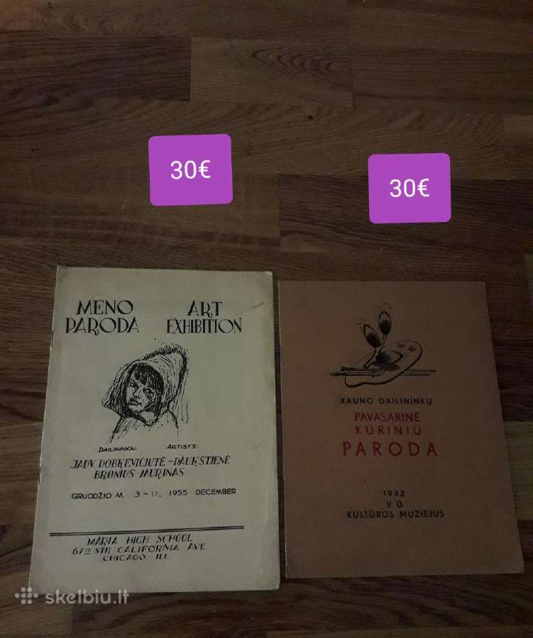 Seni įvairių dailininkų darbų ir parodų katalogai. - nuotraukos Nr. 7