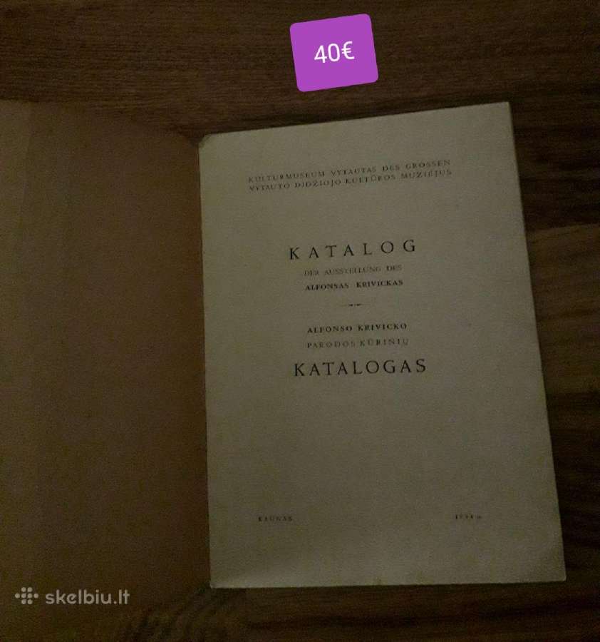 Seni įvairių dailininkų darbų ir parodų katalogai. - nuotraukos Nr. 22