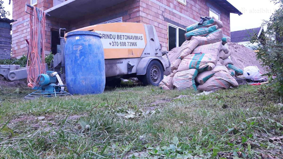 Grindų betonavimas ir šildomos grindys - nuotraukos Nr. 6