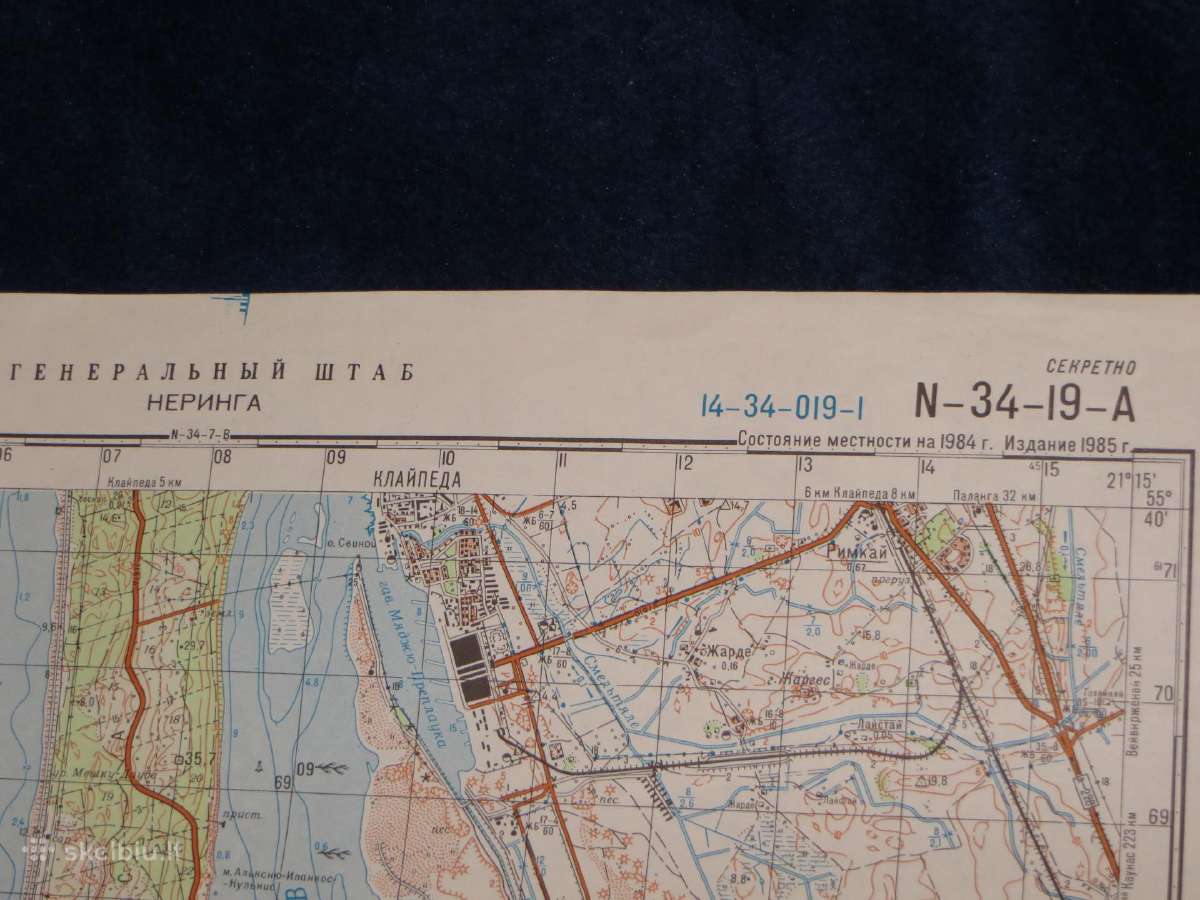 Žemėlapiai soviet genštabo 1:50 000 kariniai - nuotraukos Nr. 28