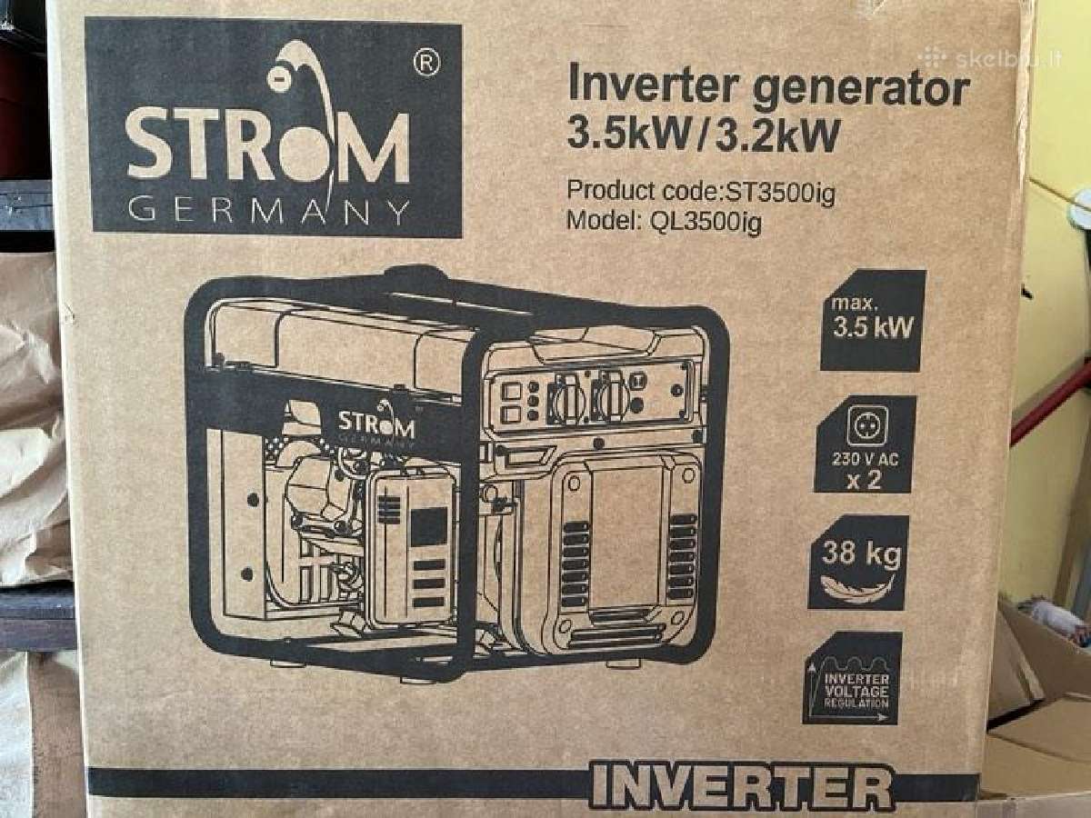 Naujas vokiškas generatorius Strom 3,5 kw - nuotraukos Nr. 4