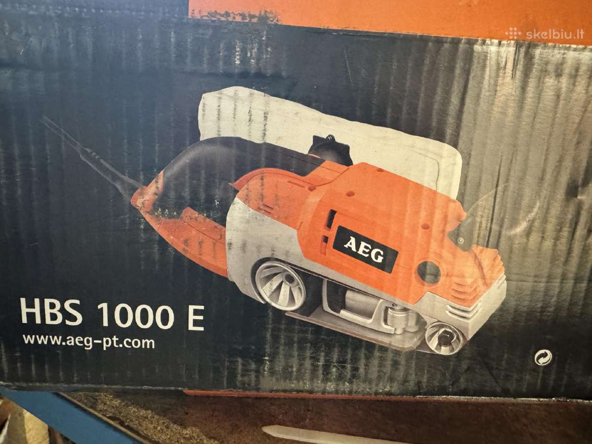 Juostinis šlifuoklis Aeg Hbs 1000 E - nuotraukos Nr. 3