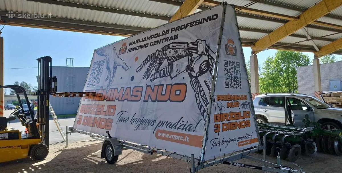 Reklaminių priekabų nuoma - nuotraukos Nr. 3