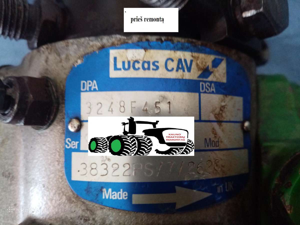 A+ Massey Ferguson kuro siurblys Lucas 3248f451 - nuotraukos Nr. 13