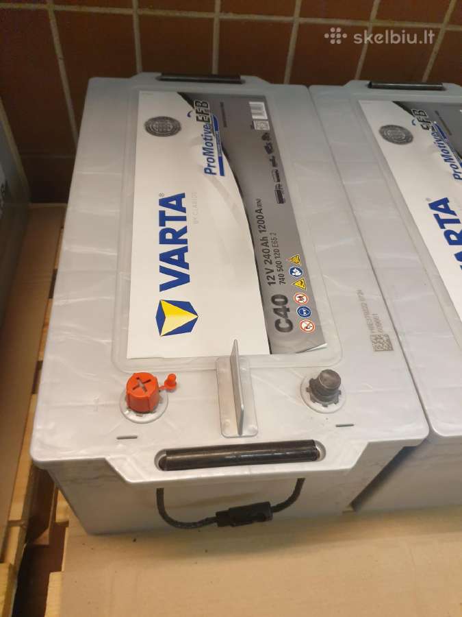 Akumuliatoriai Varta 240ah 1200a C40 - nuotraukos Nr. 2