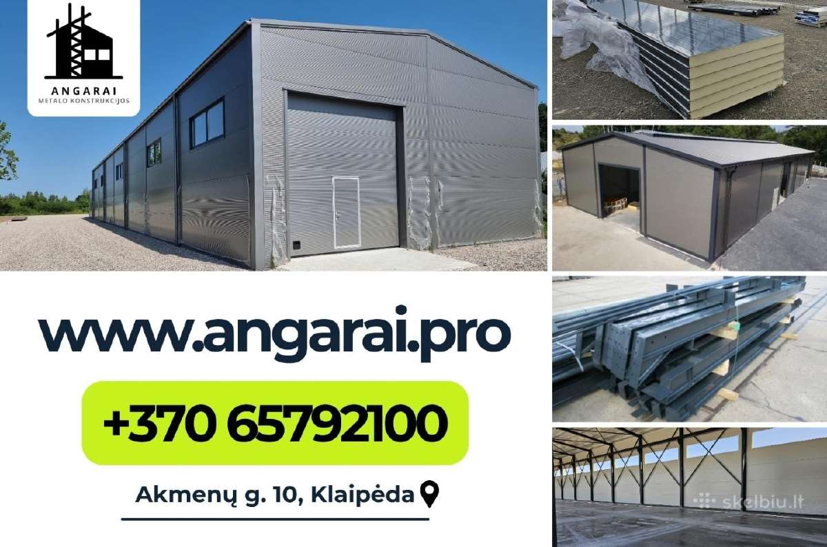 Angarai, projektavimas, konstrukcijos, statyba - nuotraukos Nr. 26