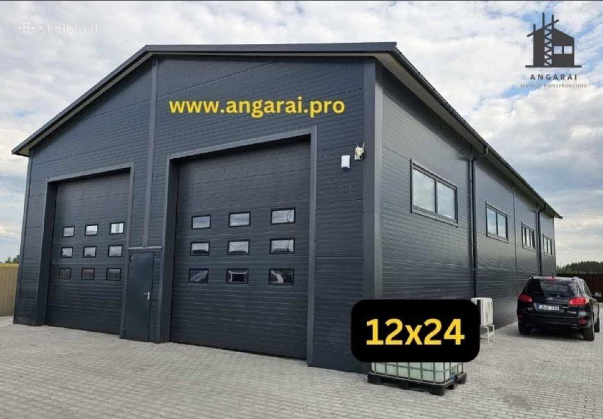 Angarai, projektavimas, konstrukcijos, statyba - nuotraukos Nr. 28
