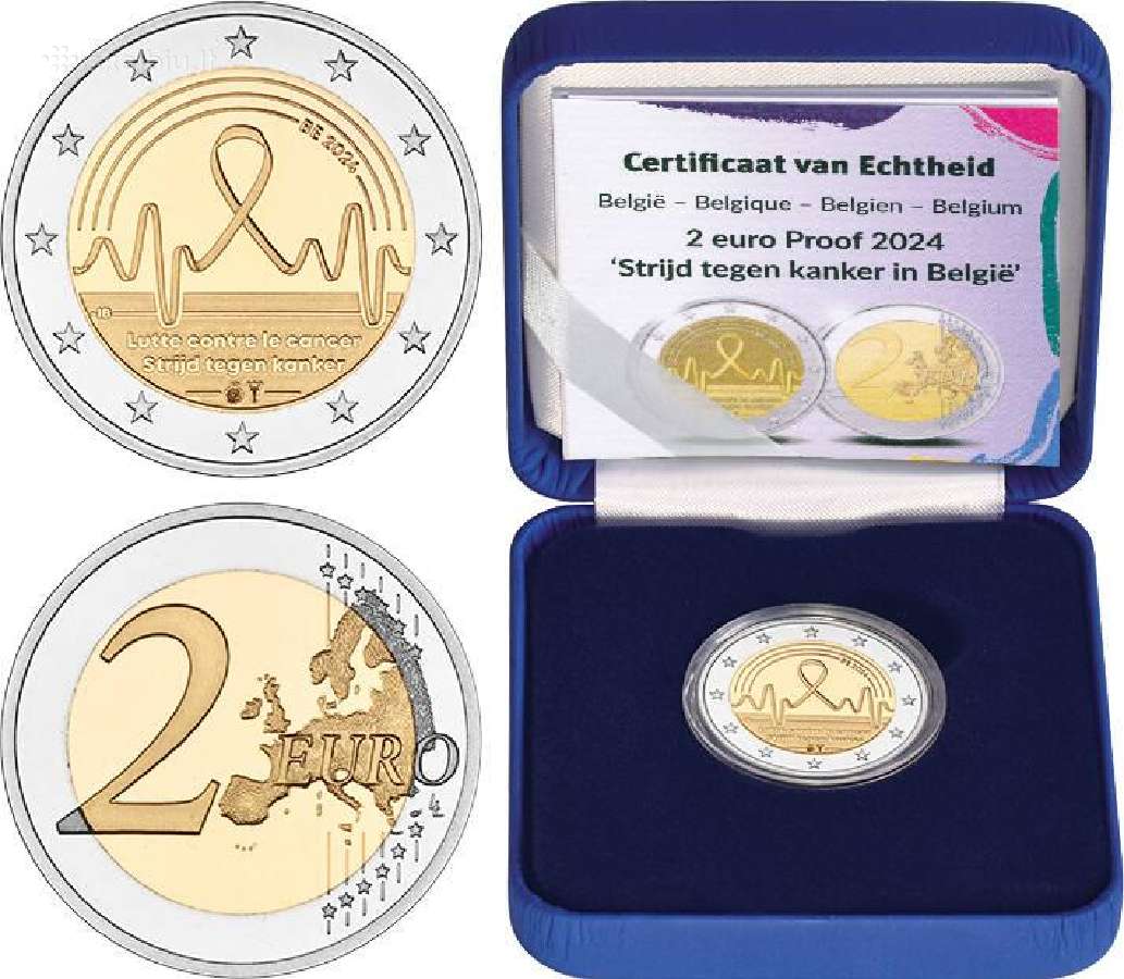 Belgija 2024 Kova su vėžiu Belgijoje Proof