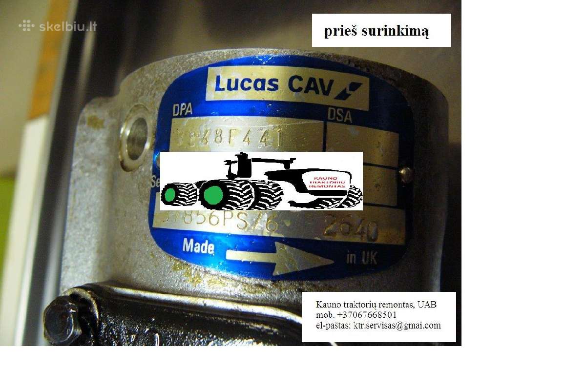 A+ Massey Ferguson kuro siurblys Lucas 3248f441 - nuotraukos Nr. 19