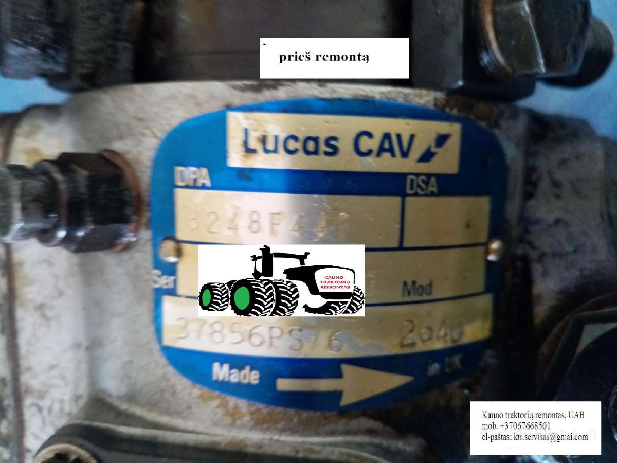 A+ Massey Ferguson kuro siurblys Lucas 3248f441 - nuotraukos Nr. 27