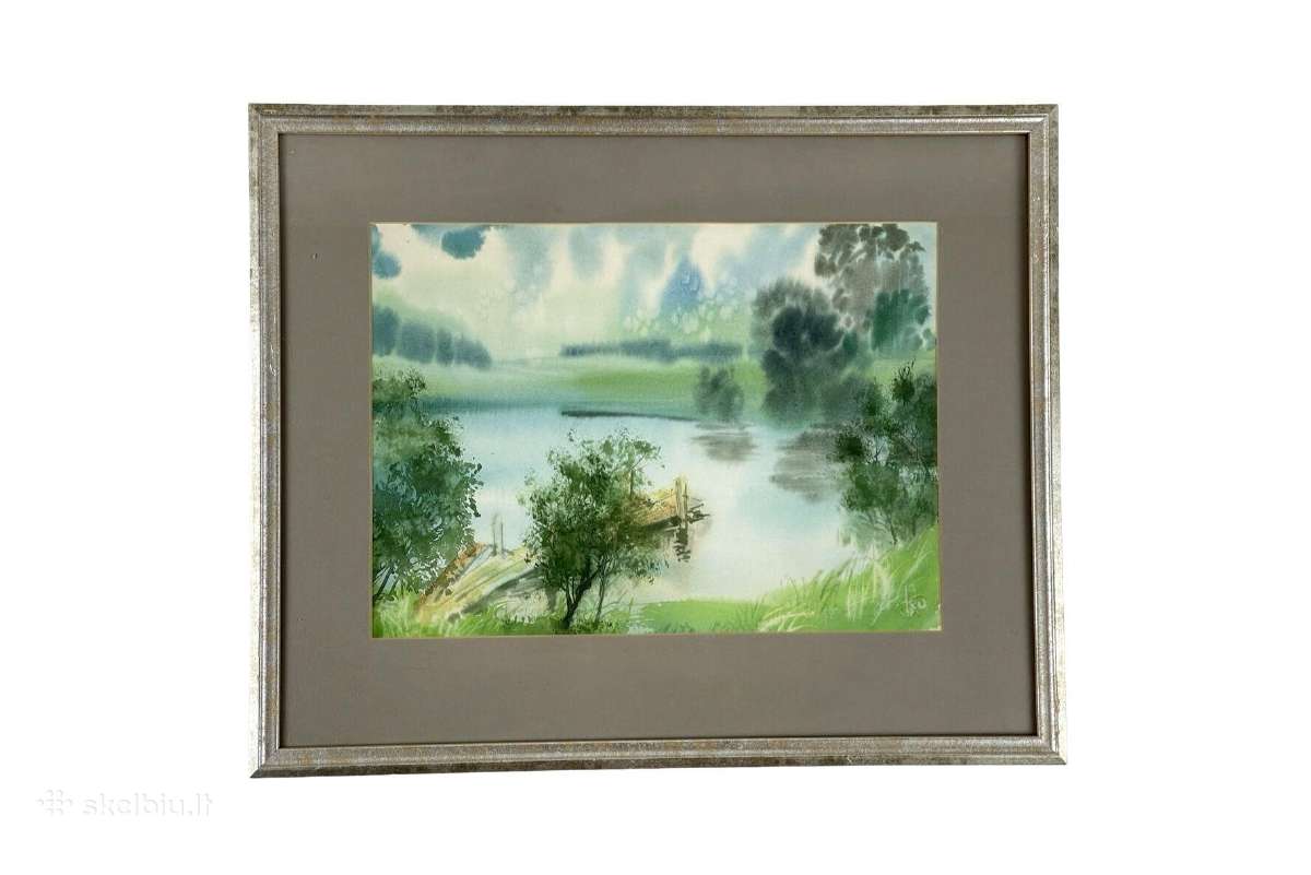 Paveikslas popierius akvarelė. 58,5 x 47,8 cm.