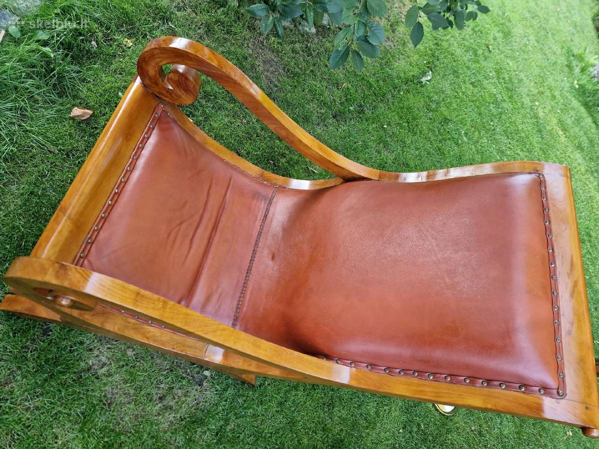 Vintažinis mid century fotelis su pakoju - nuotraukos Nr. 7
