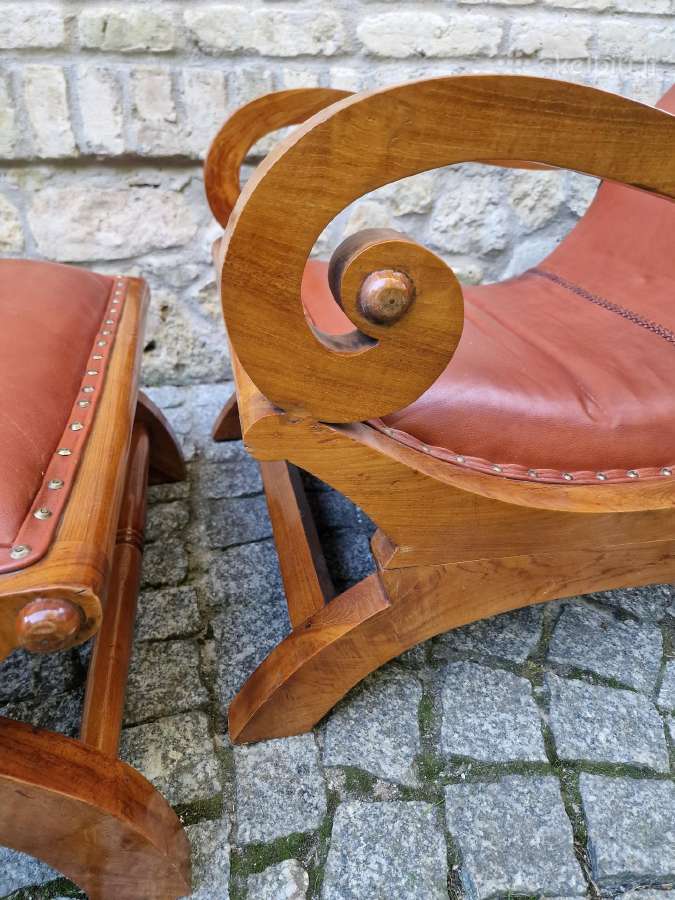 Vintažinis mid century fotelis su pakoju - nuotraukos Nr. 37