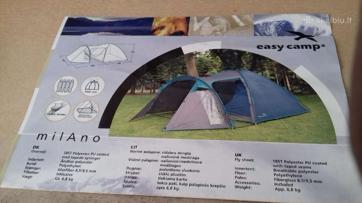 Palapinė 4 Vietų Easy Camp milano