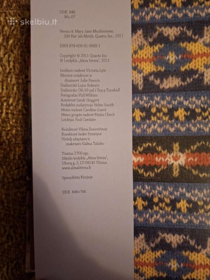 200 daugiaspalvių mezgimo raštų. Knyga - nuotraukos Nr. 6