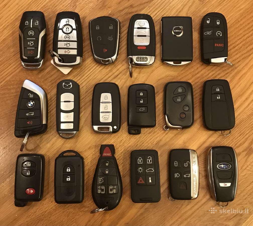 Automobilių raktų gamyba, programavimas,pririšimas