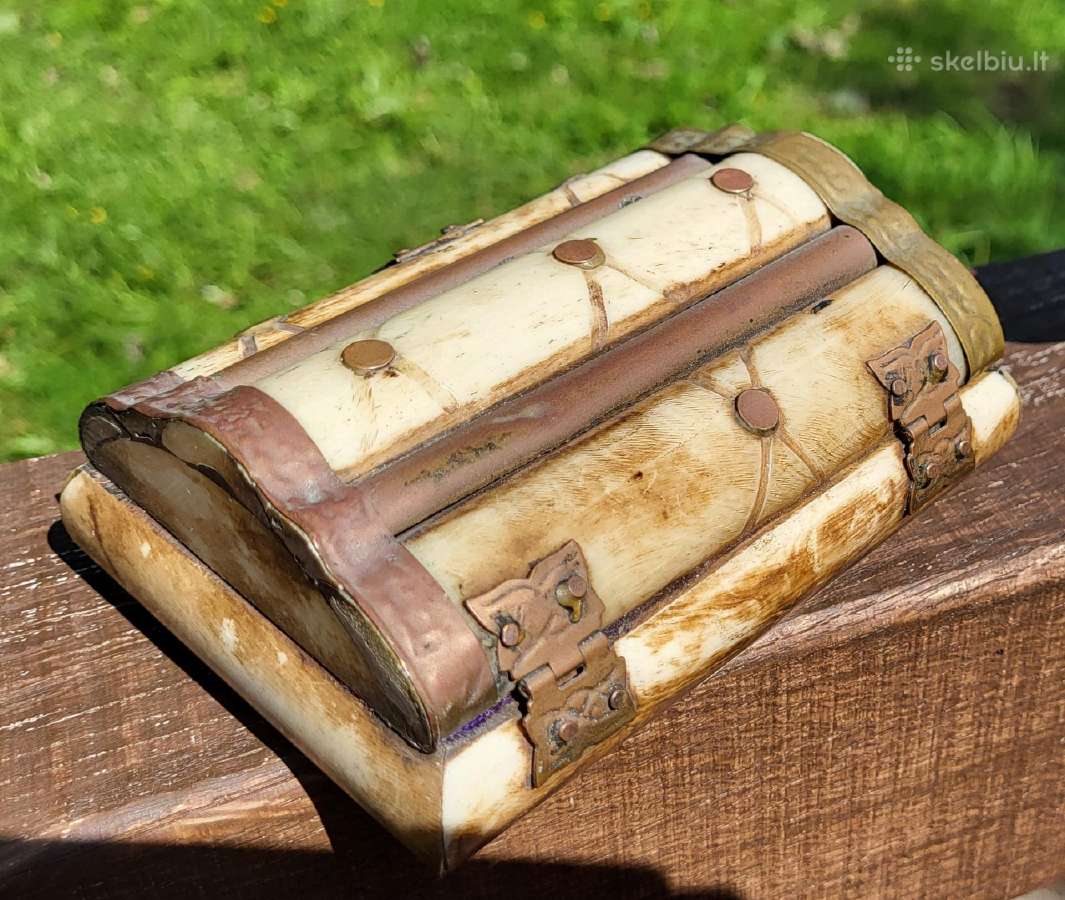 Vintazinis drambliu kaulo rinkinys-asotis+ 2 dezes - nuotraukos Nr. 4