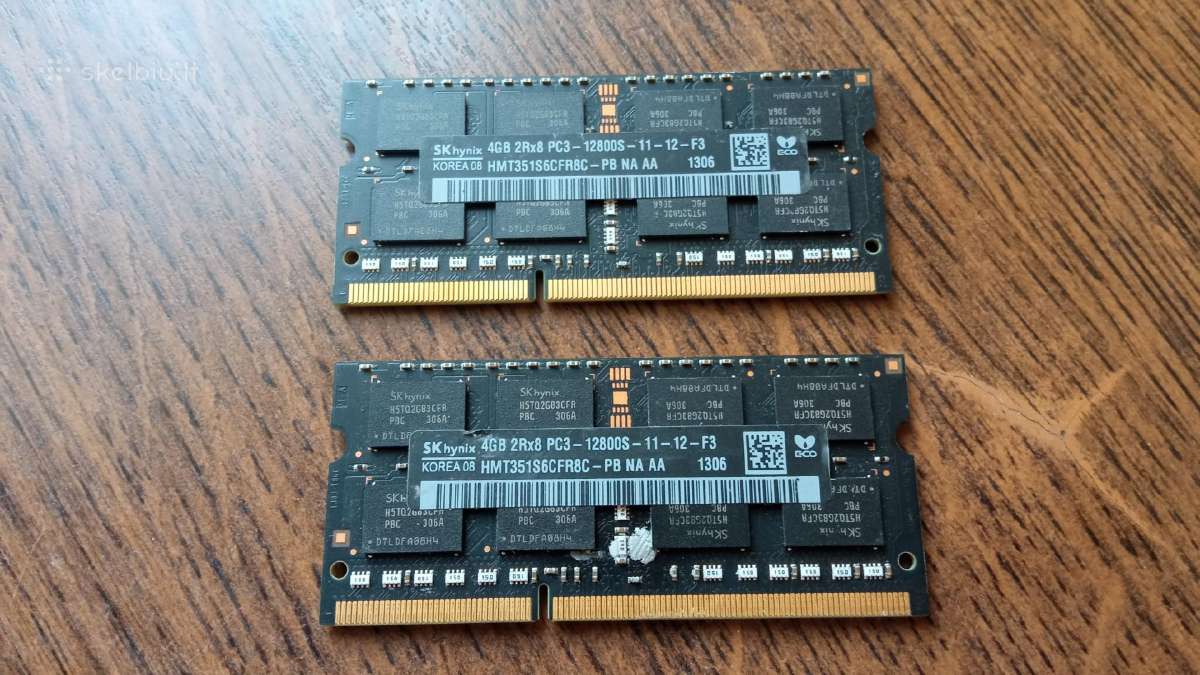 Ddr4 Ddr3l ir Ddr3 RAM nešiojamam kompiuteriui - Skelbiu.lt