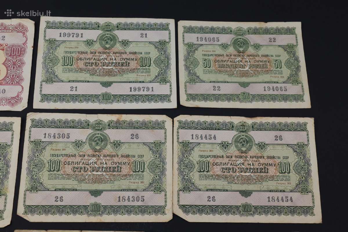 Banknotai ,obligacijos tik viska kartu - nuotraukos Nr. 2