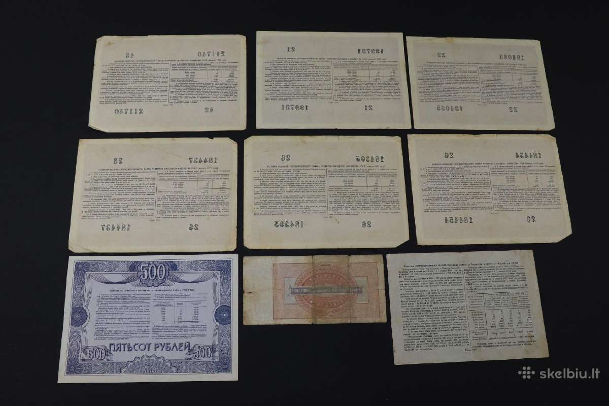 Banknotai ,obligacijos tik viska kartu - nuotraukos Nr. 6