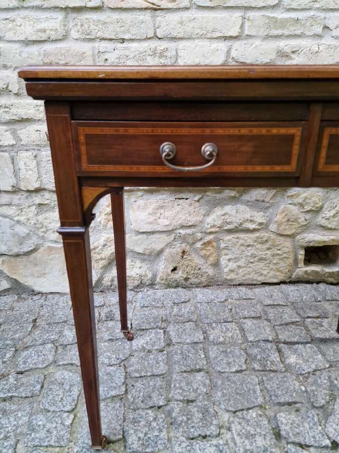 Antikvarinė raudonmedžio konsolė / stalas - nuotraukos Nr. 3
