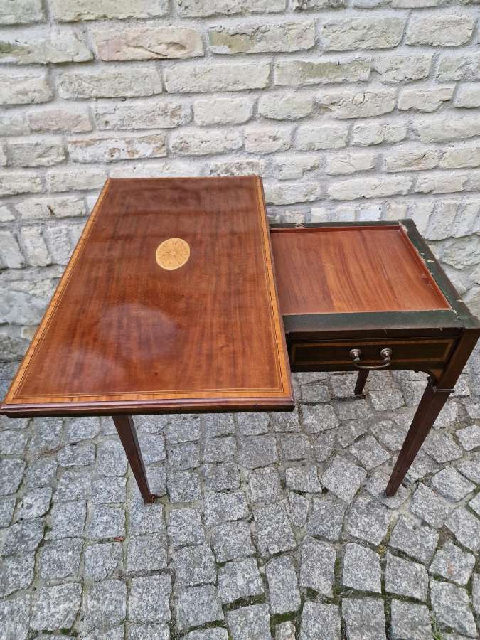 Antikvarinė raudonmedžio konsolė / stalas - nuotraukos Nr. 5