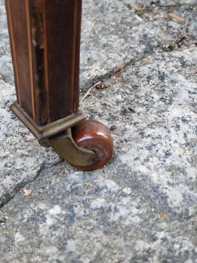 Antikvarinė raudonmedžio konsolė / stalas - nuotraukos Nr. 34