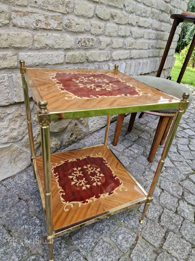 Vintažinė žalvarinė etažerė - nuotraukos Nr. 6