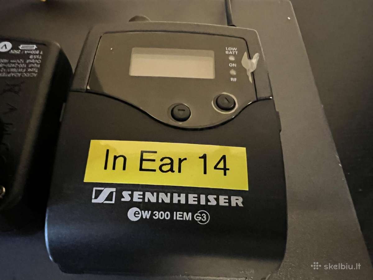 Parduodu Sennheiser Ew300 G3 In Ear sistema - nuotraukos Nr. 4