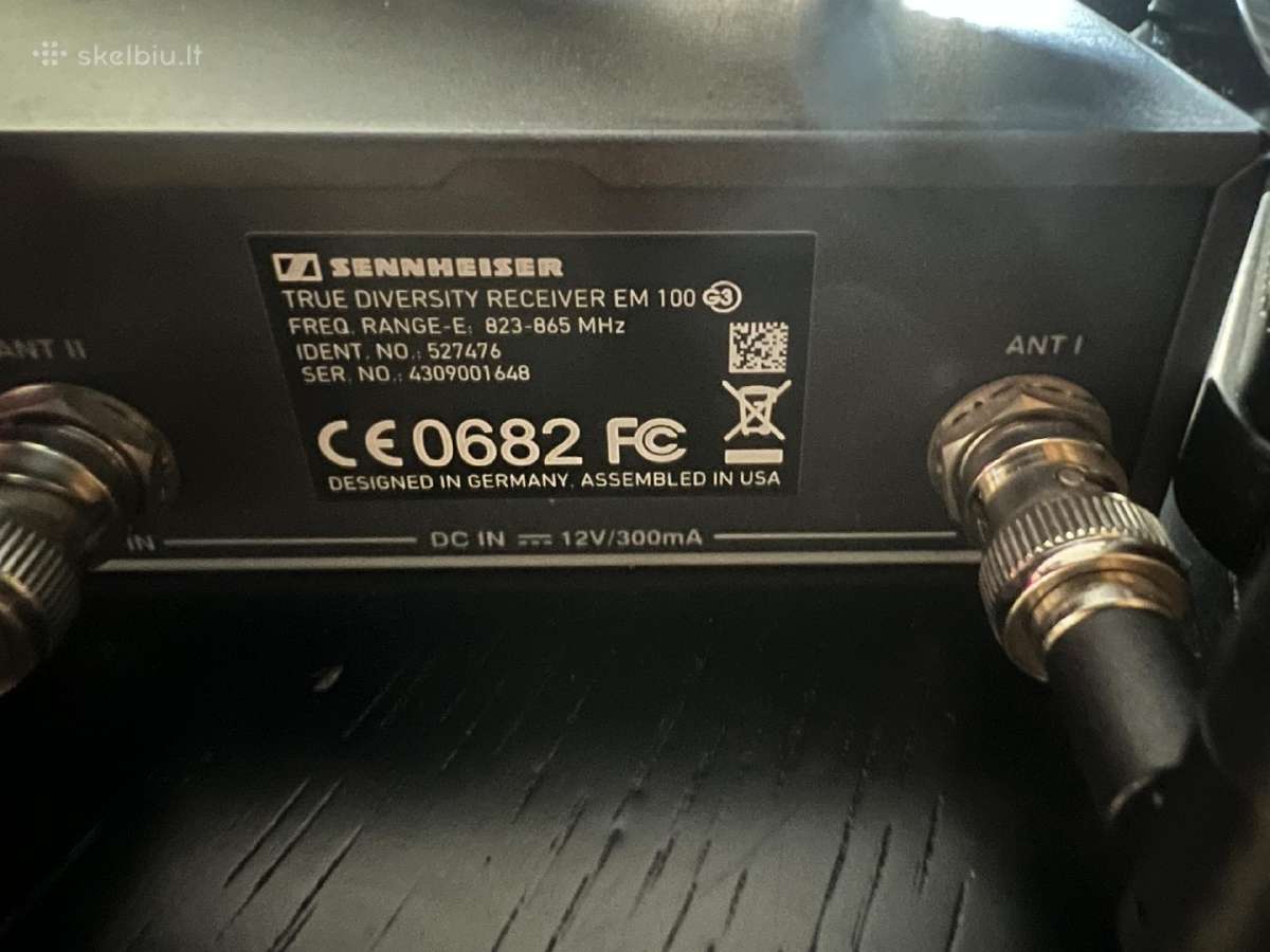 Sennheiser Ew100 G3 belaidis mikrofonas - nuotraukos Nr. 5