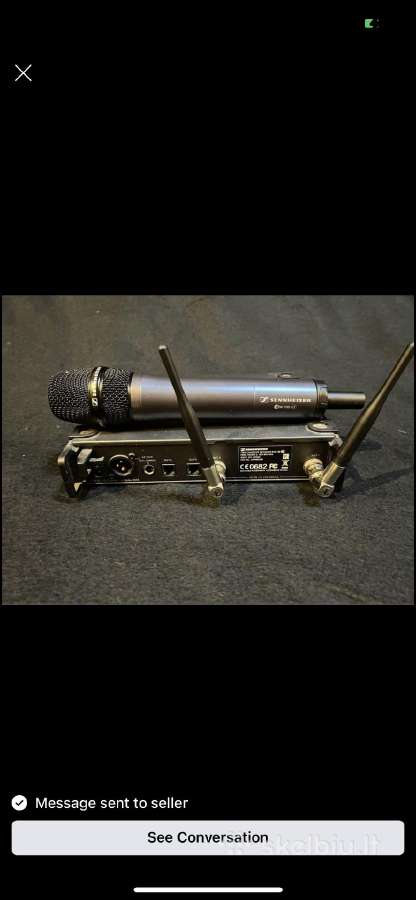 Sennheiser Ew100 G3 belaidis mikrofonas - nuotraukos Nr. 7