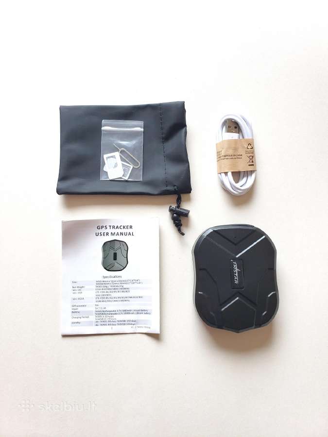 GPS seklys tk905 pasiklausymo