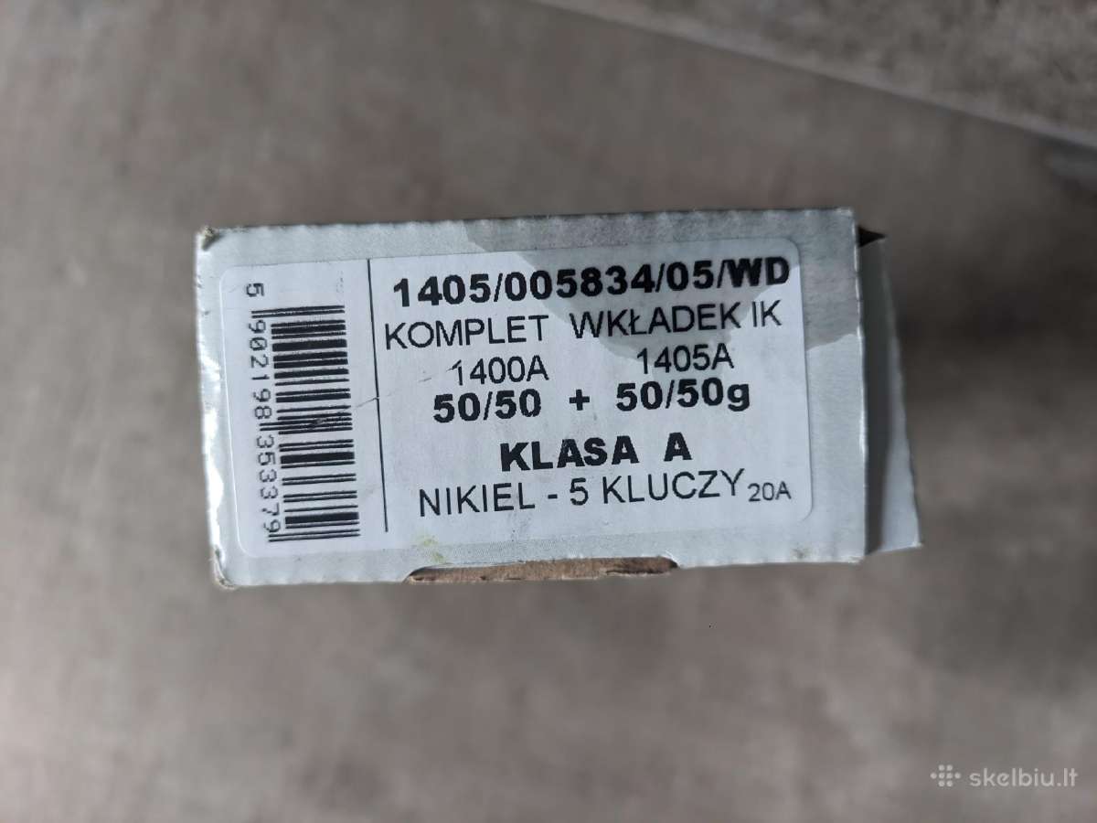 Spynos cilindrai lauko durims Wilka, komplektas - nuotraukos Nr. 5