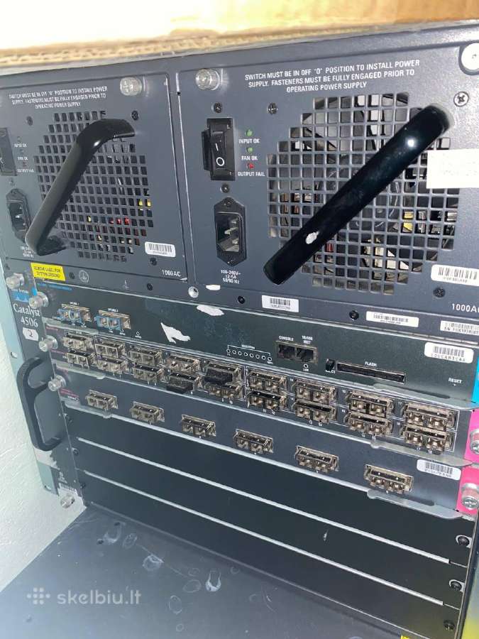Switch Cisco Ws-c4506 (komutatorius) - nuotraukos Nr. 2