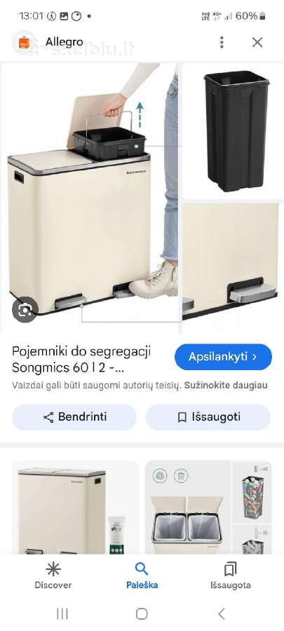 Šiukšledėžės rūšiavimui - nuotraukos Nr. 6