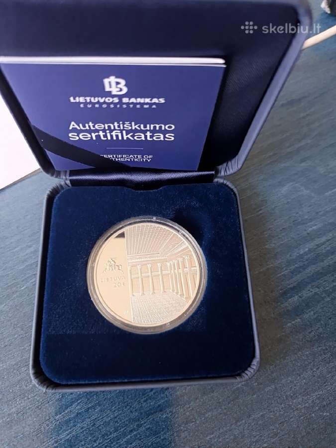 20 eurų moneta skirta Lietuvos banko 100 m.