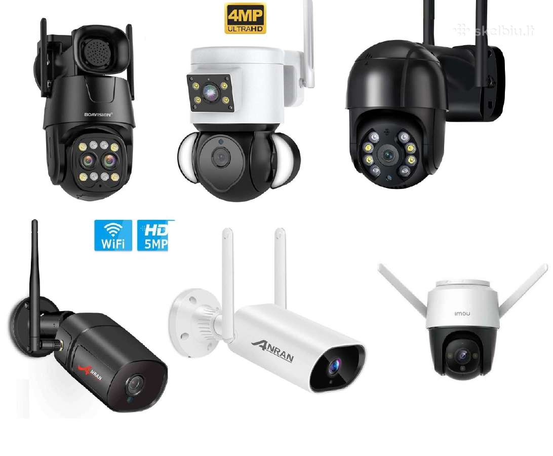 2024m! Full HD WiFi lauko vaizdo kamera sirena