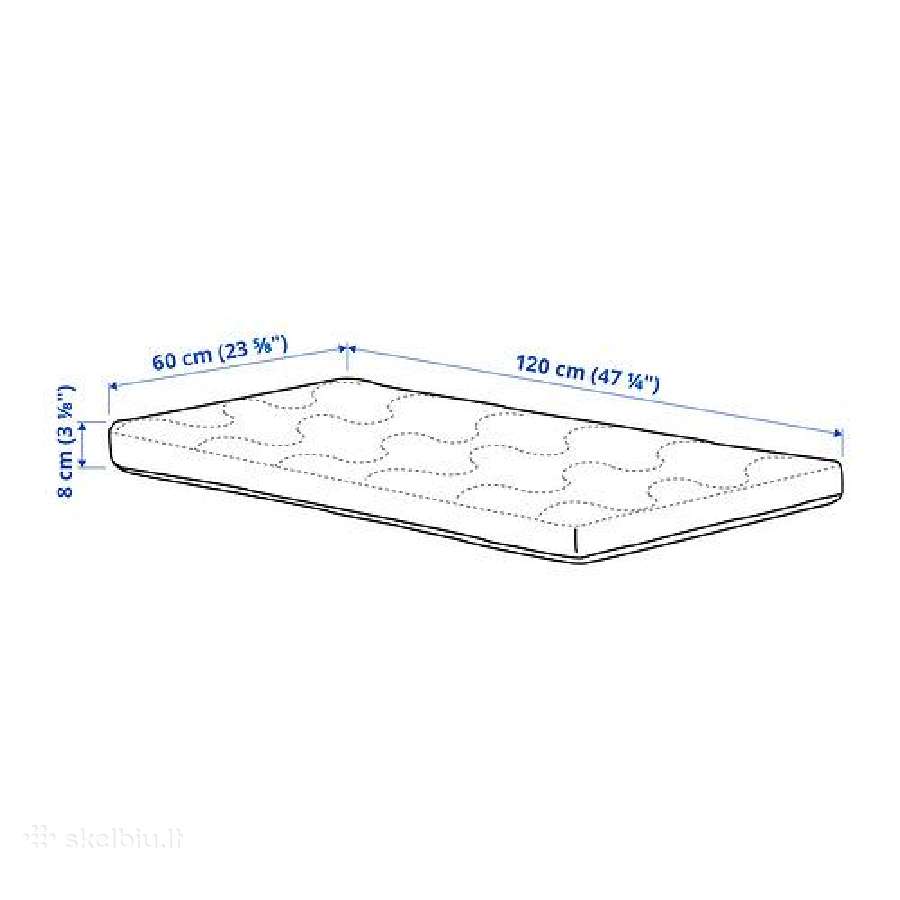 60x120x 8 cm čiužinys lovelei Ikea - nuotraukos Nr. 4